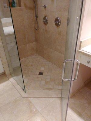 Complete shower remodel done 8/21