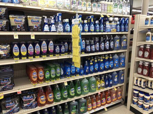 Great selection of cleaning supplies but not candy. They should up their candy game.