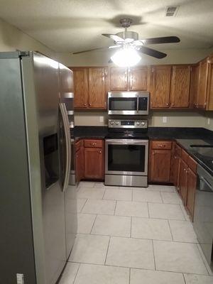 A freshly painted, clean kitchen ready for anything!!