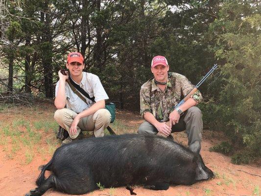 248 LB that we stalked and brought down. Thanks for a great hunt, Austin