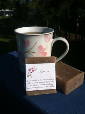 Coffee Mint Soap. Wake up your senses and exfoliate with this invigorating bar of soap...