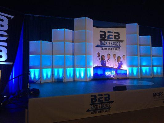 Backdrops will change the stage look to enhance your event!