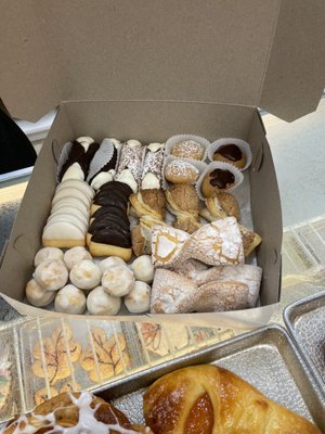 Beautiful box of cookies and pastries