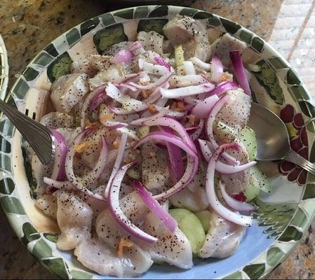 Scallop ceviche