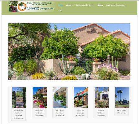 Desktop version - Landtamers Landscaping - Web site design www.landtamers.com