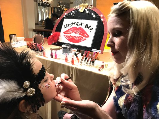 Lipstick Bar at a Bat Mitzvah