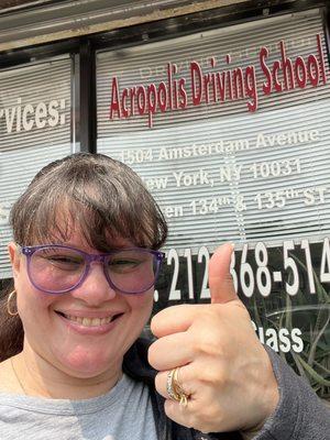 I PASSED MY ROAD TEST!!!!!!!! Thank you Acropolis Driving School!! You guys rock with the lessons. Forever grateful for your help.