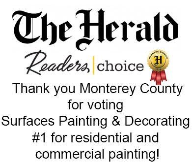 Readers Choice winner for Best Painting Company in Monterey County!