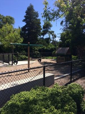 Children's playground at the Dove Beeger park, across Whipple Ave from Sequoia Hospital