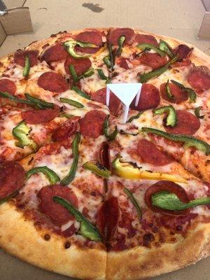 Pepperoni and peppers