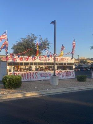 Fireworks stand