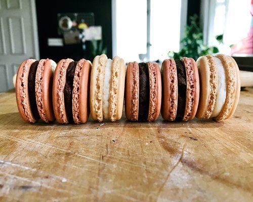 Assorted macarons