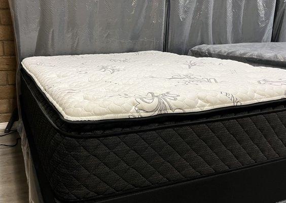 Pillow top plush premium mattress.