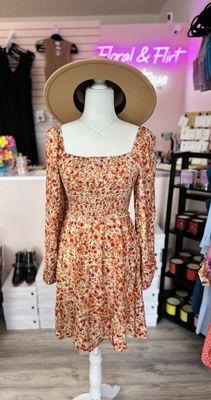 Mixed floral dress