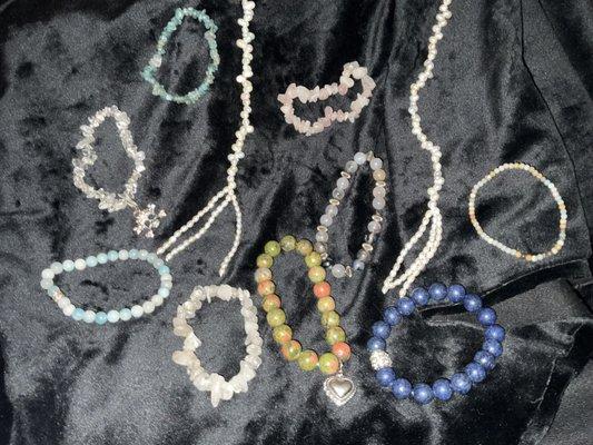 Semi-precious Gemstones and Healing Crystals Jewerly & Hairsticks