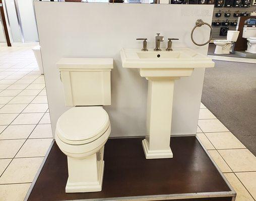 Kohler Toilet and pedestal sink