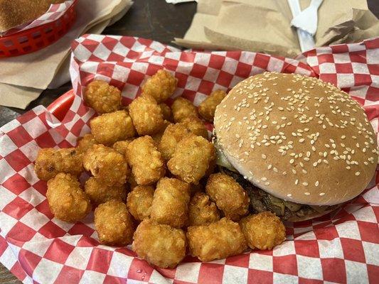 Mushroom Swiss burger