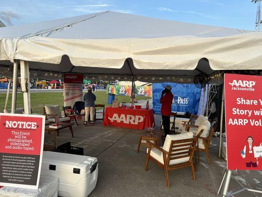 AARP - waters & snacks for members