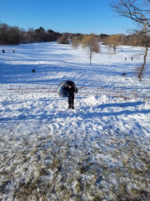 Happy sledder