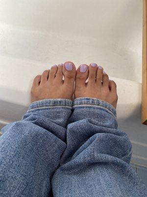 regular pedi by hannah