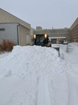 Commercial business snow removal