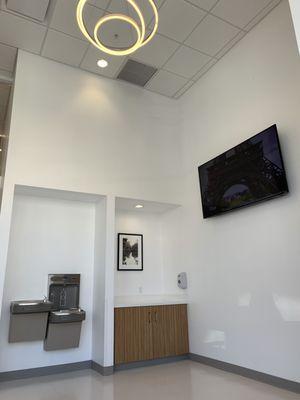 Tv in waiting area