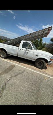 My work truck I will be pulling in and have my equipment