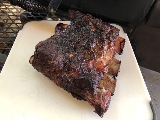 Beef ribs, Franklin style!