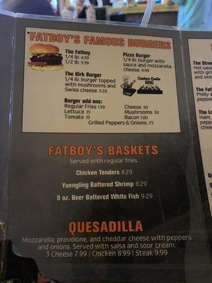 Burger menu