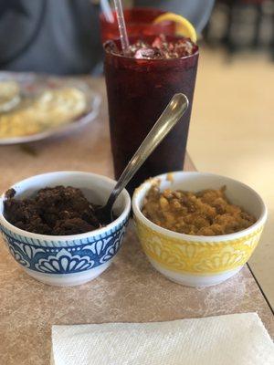 Sweet potato and chocolate cobbler