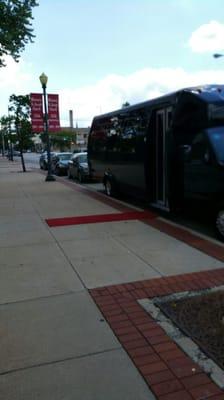 Performing an 18 passenger wedding at st. Joseph's Church in downtown Joliet