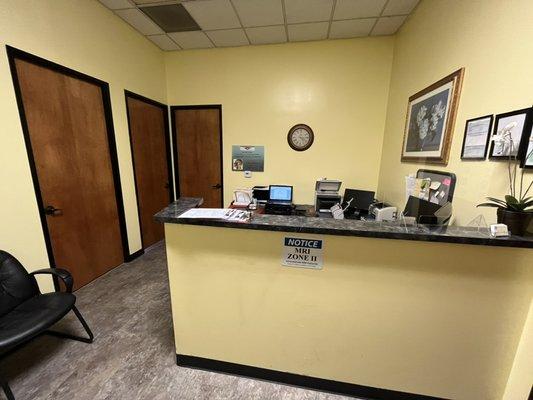 Reception desk