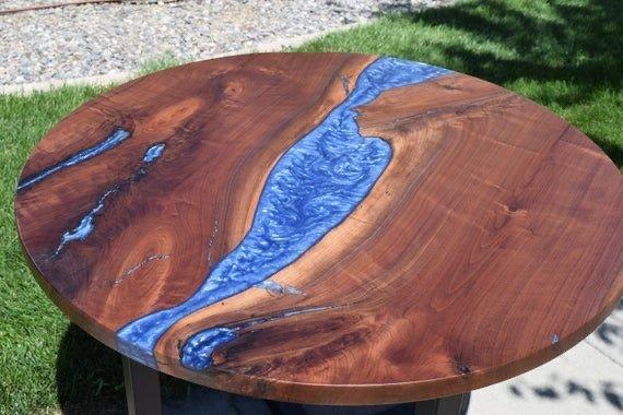 Epoxy Round Table