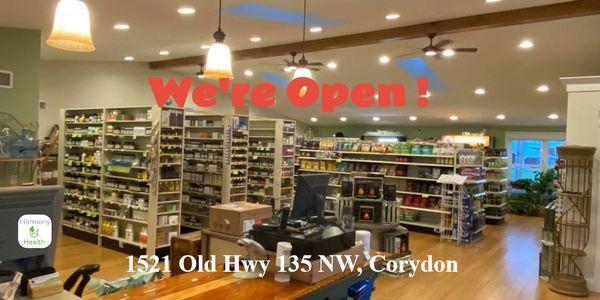 Welcome to our NEW location! 
 1521 Old Hwy 135 NW, Corydon, IN