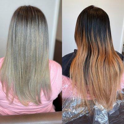 Color correction ash blonde