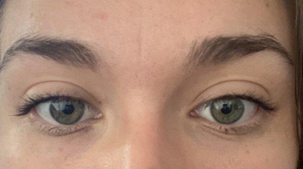 eyelash "perm" and tint