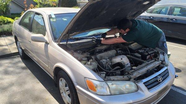 Toyota Corolla new windshield replacement.