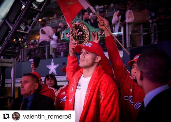 David Benavidez at AT&T Stadium before KO against J'Leon Love