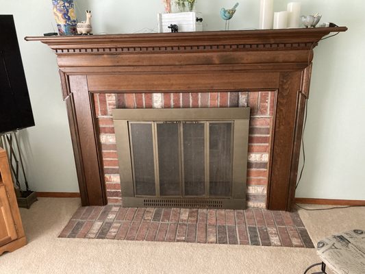 Old fireplace.