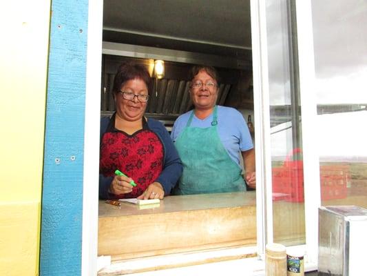 These ladies served us with a smile!