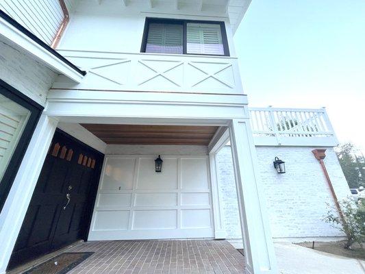 Redlands Country Club Entry with Cedar Ceiling