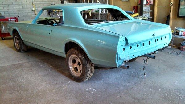 Our Military friends 1967 Cougar painted factory teal blue again ! gorgeous driver by Group 5 llc