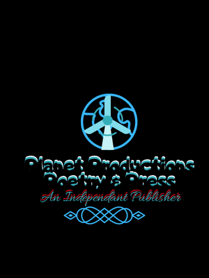 Logo with brand font reading Planet Productions Poetry & Press, An Independent Publisher