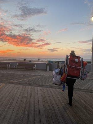 Sand Taxi transports, sets up & cleans up your beach gear: Coolers, Chairs, Umbrella's, Bags, Toys, & more!