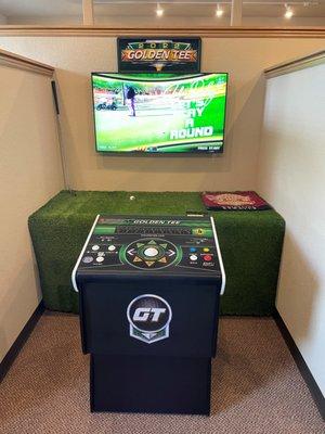 Make sure to stop by to challenge Tim in a game of Golden Tee.