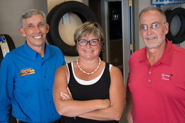 McMahon's Best-One owners(from left to right): Bubba McMahon, Kim McMahon and Randy Geyer