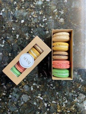 Freshly baked Macarons