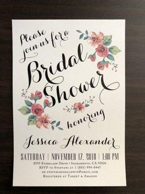 Bridal Shower invitations