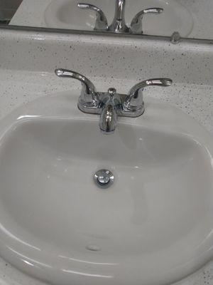 Installed new bathroom sink, and faucet