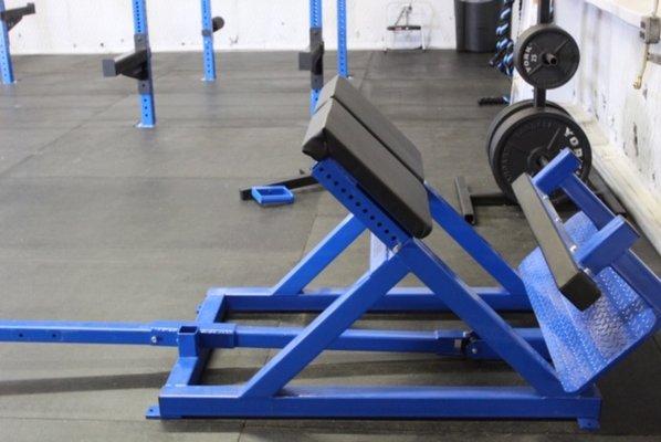 Tbar/Hyperextension combo. Equipment custom fabricated by Texas Strength Systems San Antonio.